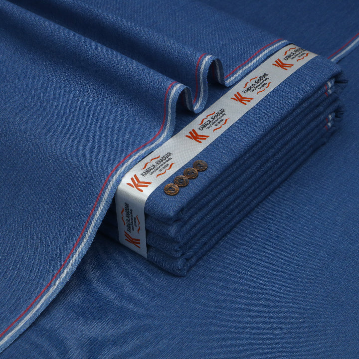 Navy Trim khaddi kk-329