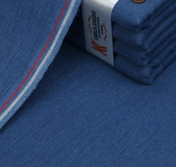 Navy Trim khaddi kk-329