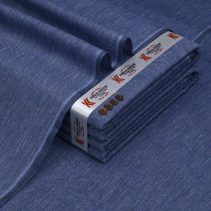 Royal Hyacinth Chambray khaddi kk-333