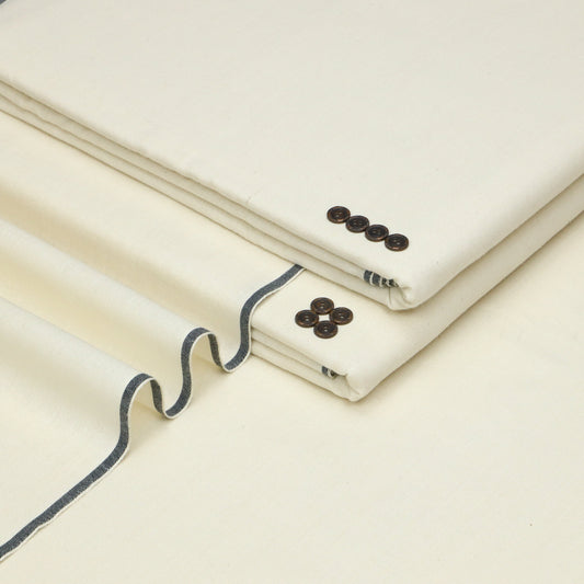 Ash White Premium khadi kk-118