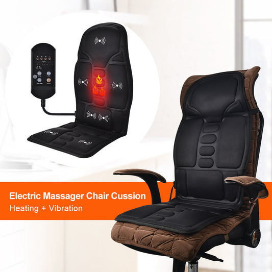 Homedics  Massage Cushion with Soothing Heat, Deep-Kneading Massage, Targets Pressure Points All Over Back, Soothing Heat, Relax Overworked Muscles, Release Tension, Reduce Back Pain. Portable Massage Seat Topper for On-the-Go Comfort